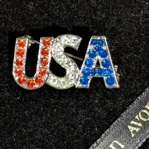 Vintage Avon (2005) USA Rhinestone Brooch
